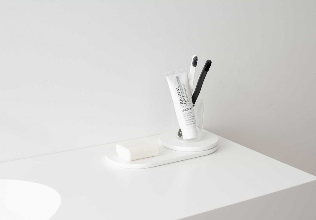 I nuovi accessori per il bagno di Not Only White in materiale HI-MACS®