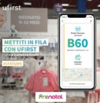 Prénatal Ufirst nuova app tagliacode anti assembramento davanti ai negozi