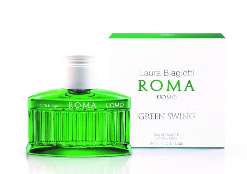 Nuovo profumo uomo Laura Biagiotti Roma Green Swing