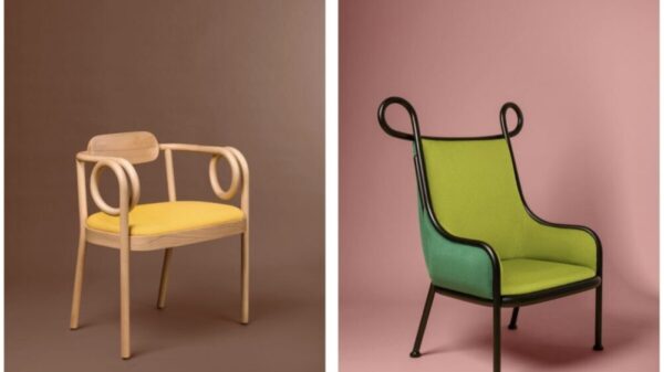 Loop dining chair e Mickey armchair di India Mahdavi per Gebrüder Thonet Vienna