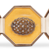 Brooch in silver and yellow gold set with diamonds, designed by Mario Buccellati in the 1940s [Buccellati Historic collection]