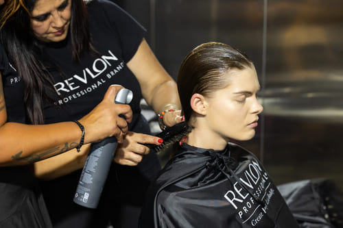 REVLON beauty partner  sfilata SYLVIO GIARDINA_SCATTI PASSERELLA