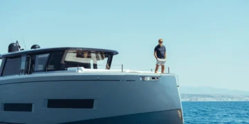 Kevin Costner ospite sul prototipo del nuovo yacht Cantiere del Pardo GT 75