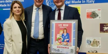 Da SX il Sottosegretario Bergamotto, il Ministro Urso e l'AD di Eridania Bruschetta