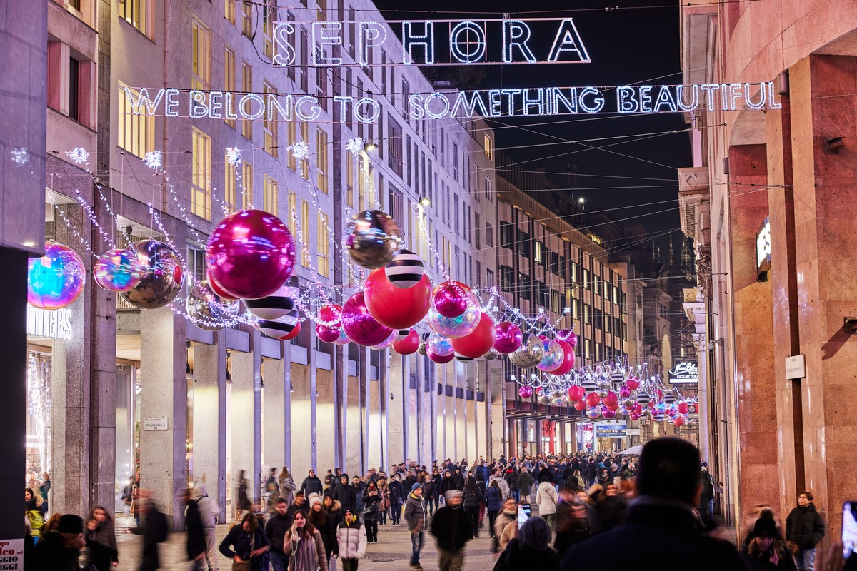 Natale SEPHORA XMAS_ACCENSIONE PIAZZA SAN BABILA