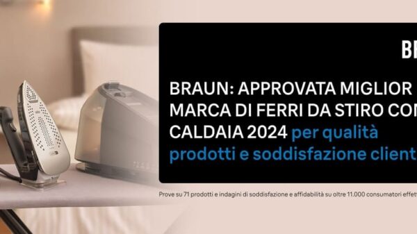 Braun miglior ferro con caldaia Altroconsumo