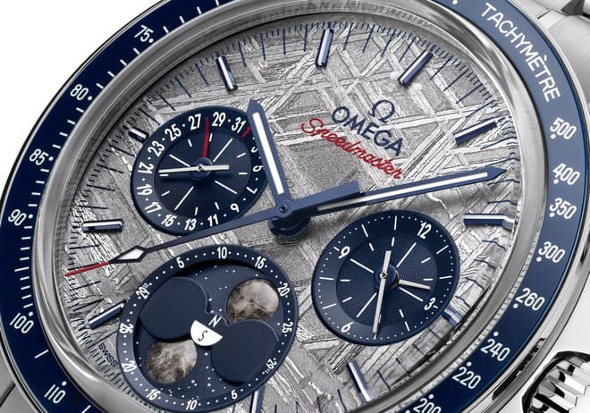 OMEGA Speedmaster Moonphase Meteorite Gennaio 2025